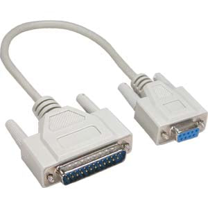 DB9-F/DB25-M Null Modem Cable DB9-F/DB25-M Null Modem Cable